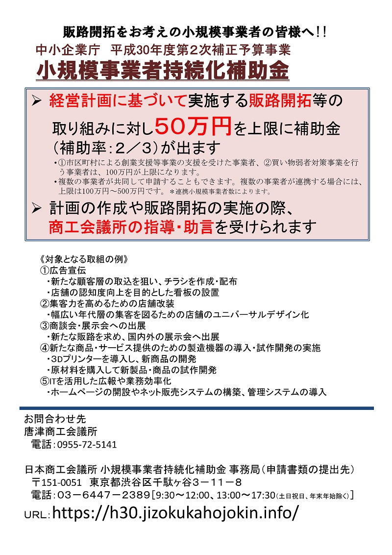 化 補助 持続 規模 者 金 小 事業